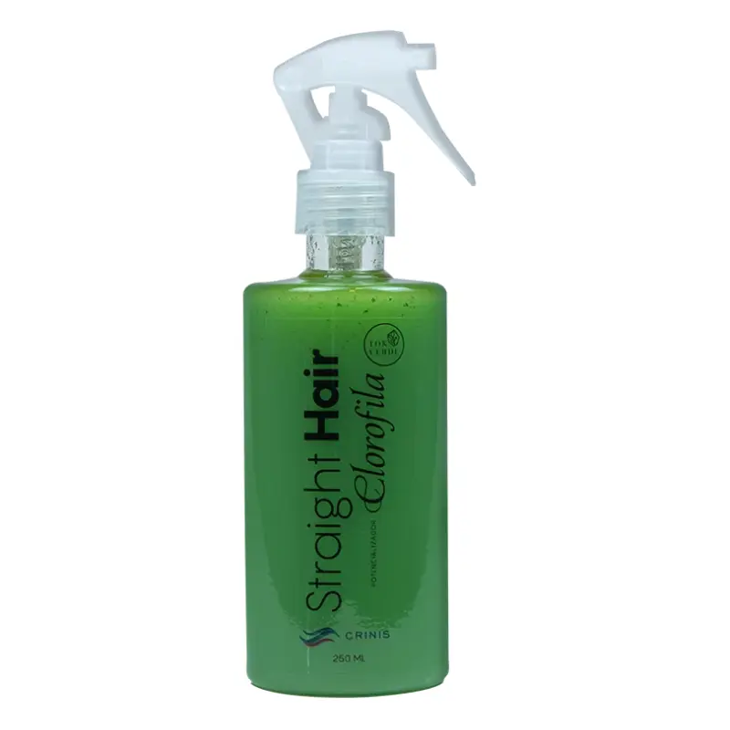 Straight de Clorofila Crinis – Finalizador Capilar com Ação Disciplinante e Proteção Térmica, 250ml